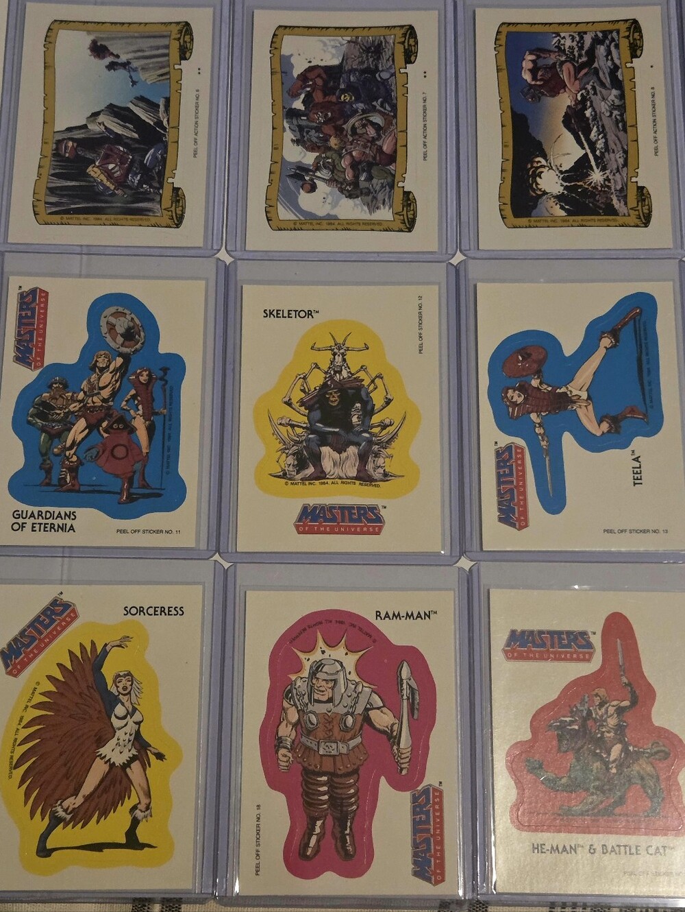Vintage 1984 Topps Masters of the Universe Card Lot - He-Man, Skeletor, EUC, 80s - Picture 4 of 9